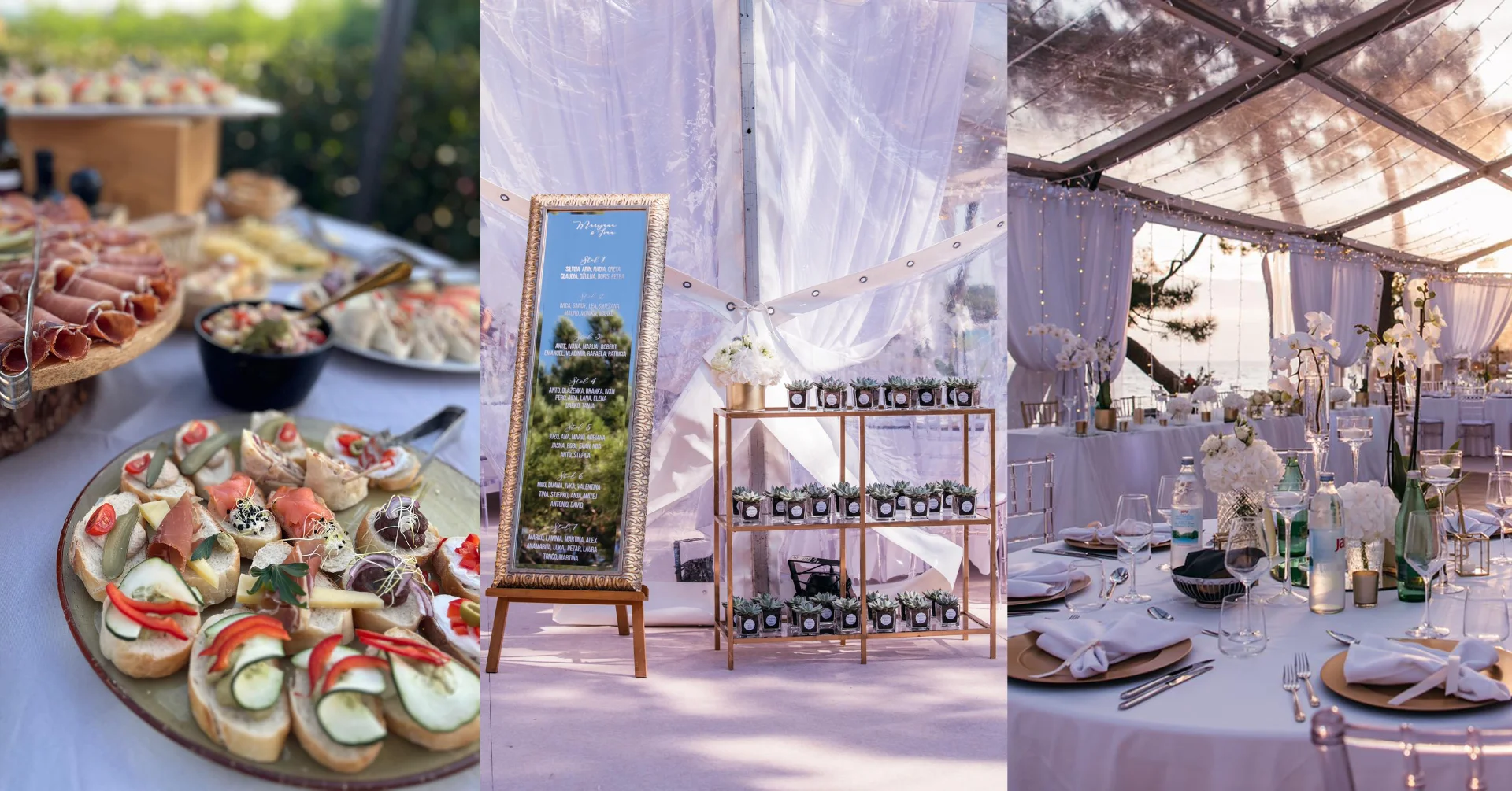 Pelagius catering — elegantni stol u Istri